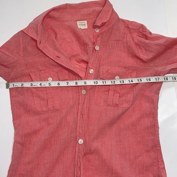 J. Crew Woman Rosy Pink Button Shirt Size XS - Picture 6 of 8
